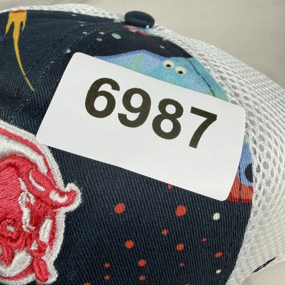 Durham Bulls Hat Cap Snap Back Youth Navy White Baseball Space Dino 47 Clean Up